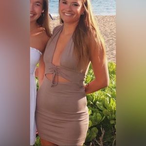 Princess Polly Tan/Brown Mini Dress